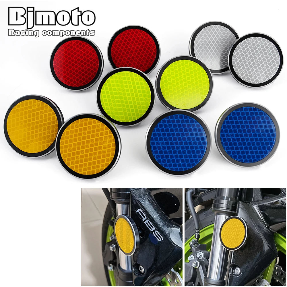 Parafango Anteriore Riflettore Adesivo Telaio Cursore Bullone Protezione Forcella Per Bmw Yamaha Kawasaki Suzuki M5 M6 Coperchio Parafango Forcella Fi