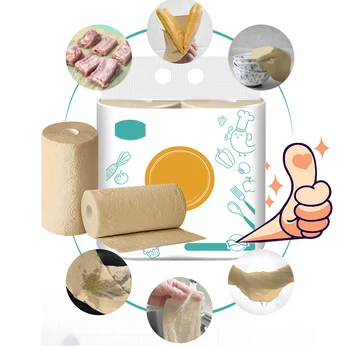 

75Pcs/Roll Kitchen Oil Absorbing Paper Disposable Kitchen Washing Paper Multi-Functional Tissue Wiping Washing Dishes Clean Tool