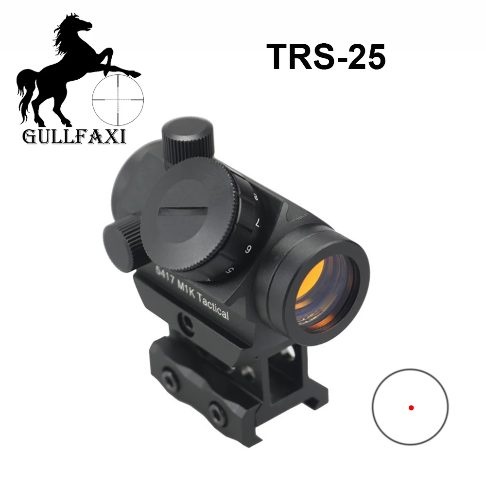 

Gullfaxi Red Dot Sight TRS-25 Hunting Scope Mirco Reflect Sniper Riflescope Airsoft Shotguns Rifle Holographic Optical Sight