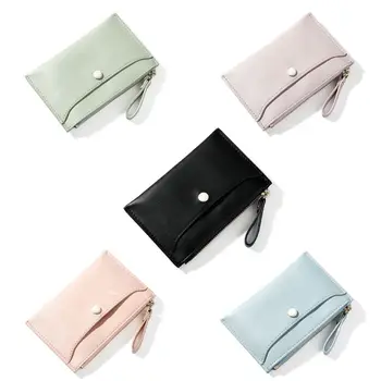 

Fashion Women Leather Mini Coin Purse Card Money Holder Wallet Bag Lady Female Casual Zipper Pouch Small Change Bag 5 Colors