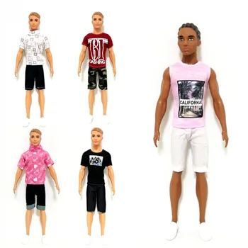 

Pink Tank Top Trousers Set for 11inches Barbie BJD SD FR Ken Doll Clothes Accessories Dollhouse Role Play Dressing Up
