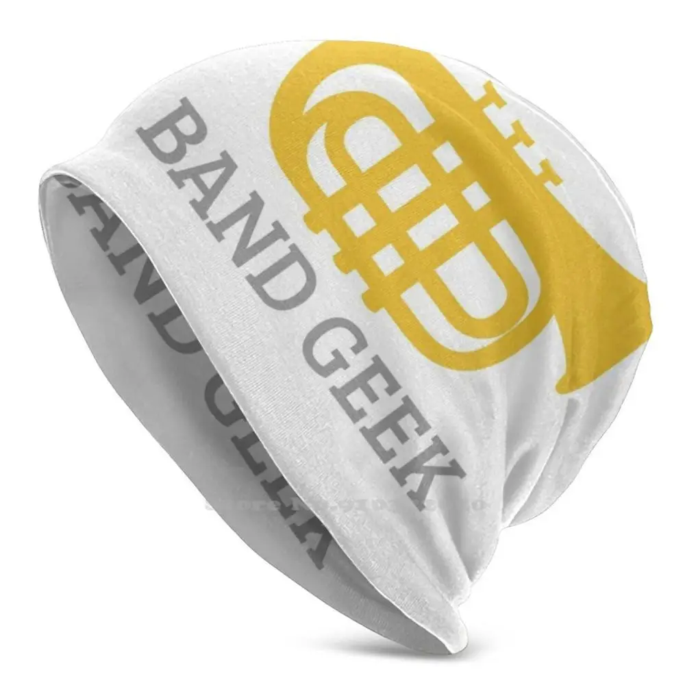 Band Nerd Tuba-Cute Knit Beanie Hat Uomo Donna Winter Diy Cap Tuba Music Band Band Geek Marching Band Instrument Band Nerd