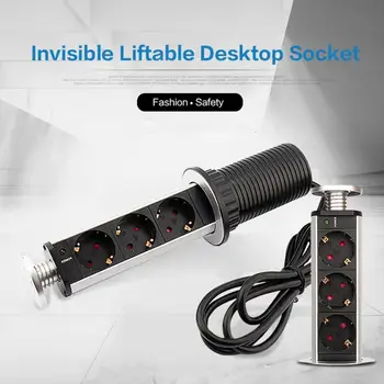 

Electrical Tensile Power Outlet Plug Worktop Desk Home Pull USB Up Socket zy plug adapter