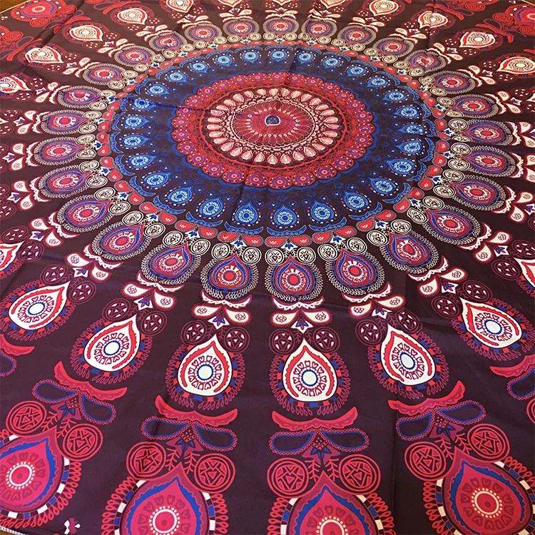 

150cm Length Mandala Lotus Board Game Tablecloth Magic Ceremony Cloth Altar Cloth Tarot Cloth Yoga Mat