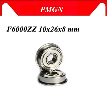 

High quality 5pcs ABEC-5 F6000ZZ F6000-2Z 10x26x8 mm flanged Bearing Ball Bearings F6000 ZZ F6000Z Metal Shielded
