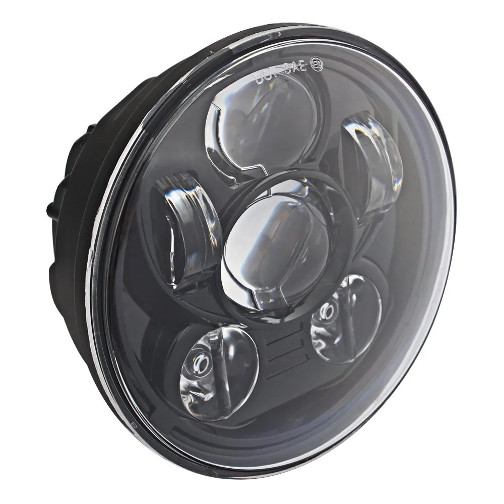 5.75 In 6 LED Мото Автомобильный светодиодный головной светильник Hi/Low луч светильник Halo угол глаза DRL налобный фонарь для Jeep Wrangler Off Road 4x4 Suzuki Samurai Harley - Цвет: 5.75 In 6 LED