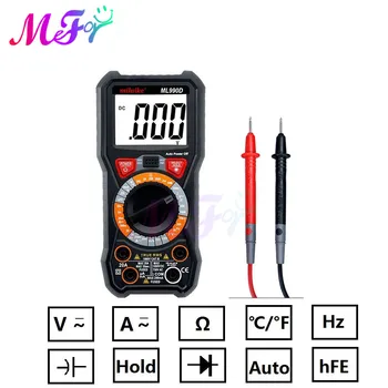 Digital Multimeter Meter Test Automotive Electrical Transistor Peak Diode Resistance Capacitance Battey Tester Meter Thermometer bside esr02pro digital transistor tester smd components diode triode resistance capacitance inductance multimeter esr meter