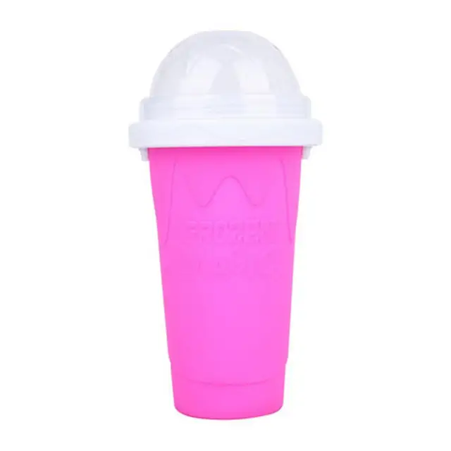 Slush Maker Cup Smoothie Cooling Cup Homemade DIY Milk Household Ice Crusher Quick Frozen Slushie Cooling Cups Red