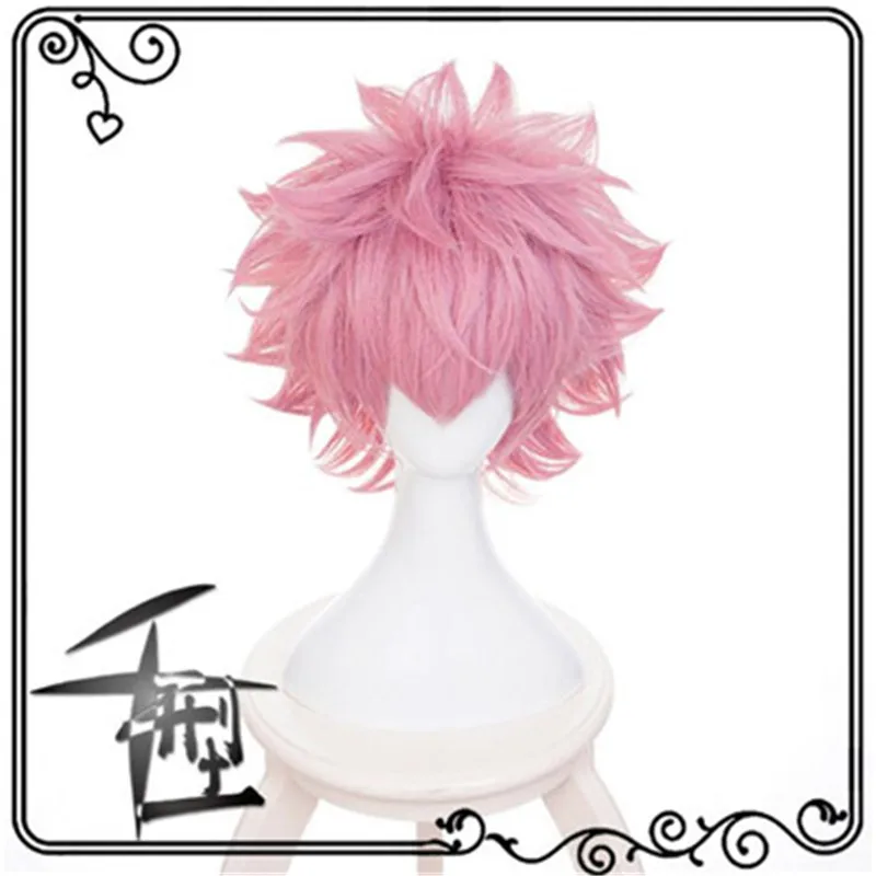 Мультфильм Аниме My Hero Academy периферийный парик Ashido Mina Хэллоуин маскарад Вечерние реквизит для представления аксессуары розовый парик - Цвет: Ashido Mina
