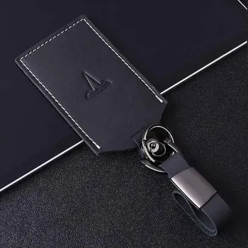 

For Tesla Model 3 Cow leather Car Key Case Bag holder Key Ring Llaveros Genuine Leather Organizer Chaveiro For Tesla Accessories