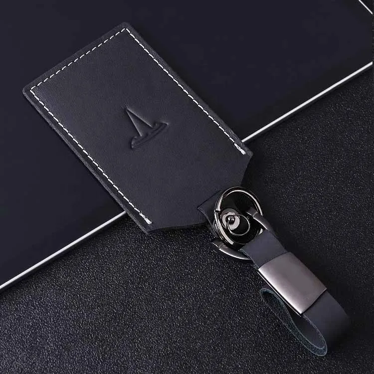 Для Tesla Model 3 чехол для автомобильных ключей из коровьей кожи держатель кольцо