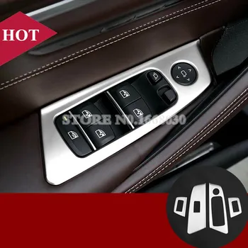 

For BMW 5 Series G30 G31 Inner Door Window Switch Button Cover Trim 2017-2020 4pcs Car accesories interior Car decoration