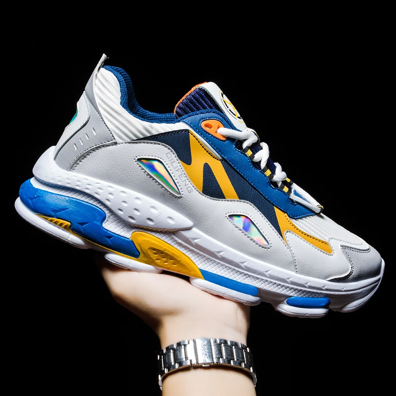 

Fashion Men Casual Shoes Lace-up Men Shoes Lightweight Comfortable Breathable Sport Sneakers Tenis Masculino Chaussure Homme