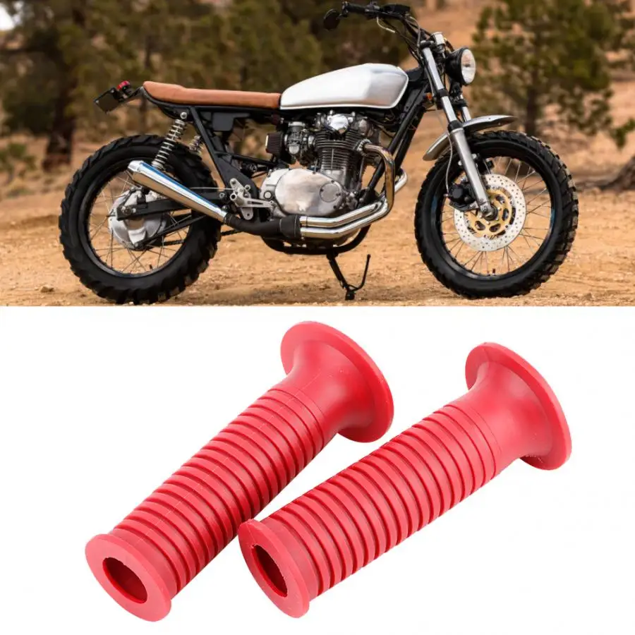 1 пара 7/8in руль мотоцикла резиновой рукоятки Ручка Барные аксессуары motorsiklet aksesuarlari, запчасти для мотоциклов