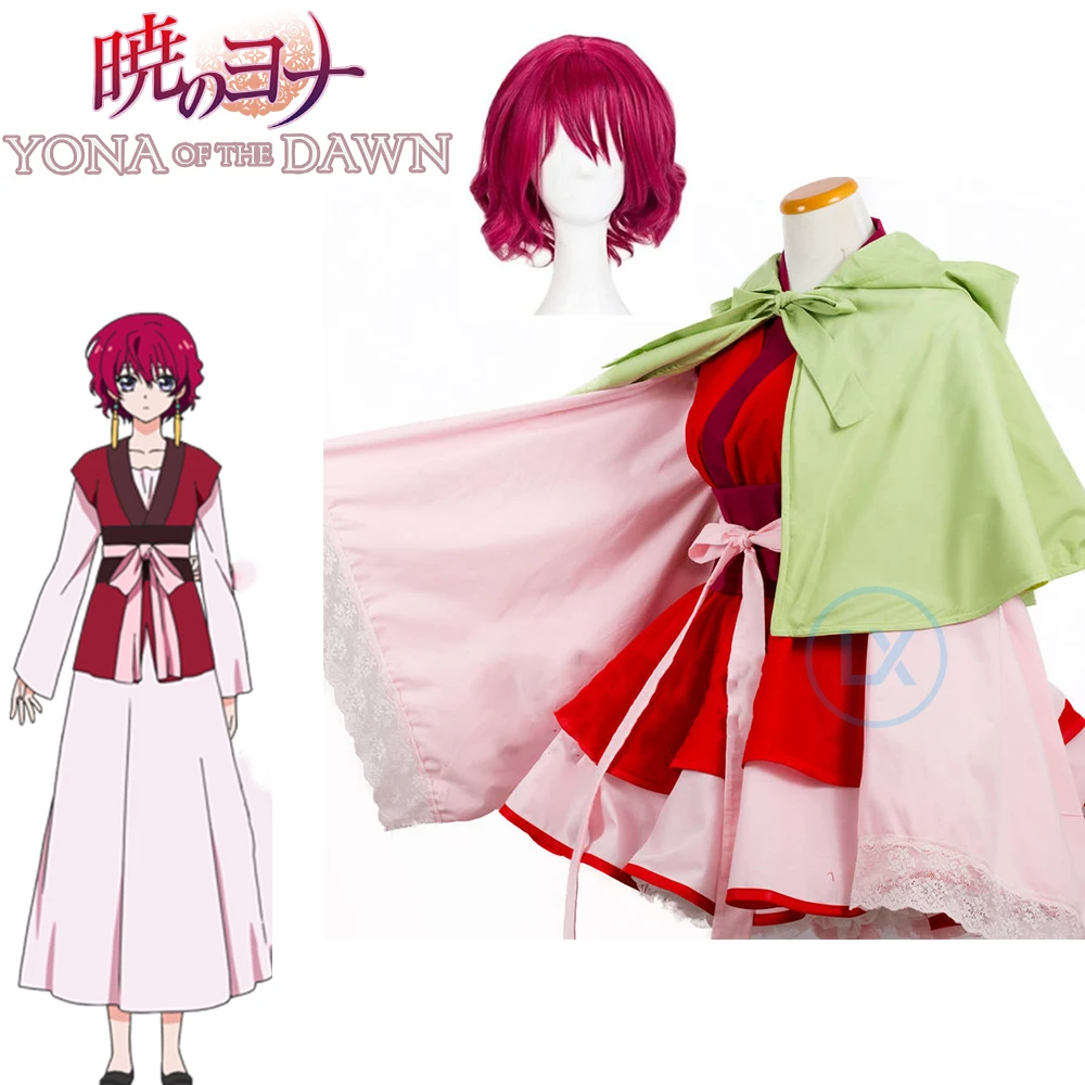 Аниме Akatsuki no Yona принцесса рассвета Лолита кимоно платье накидка женский стиль
