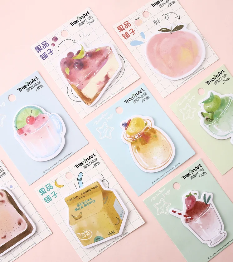 

Happy life food sticky note memo pad(1piece)