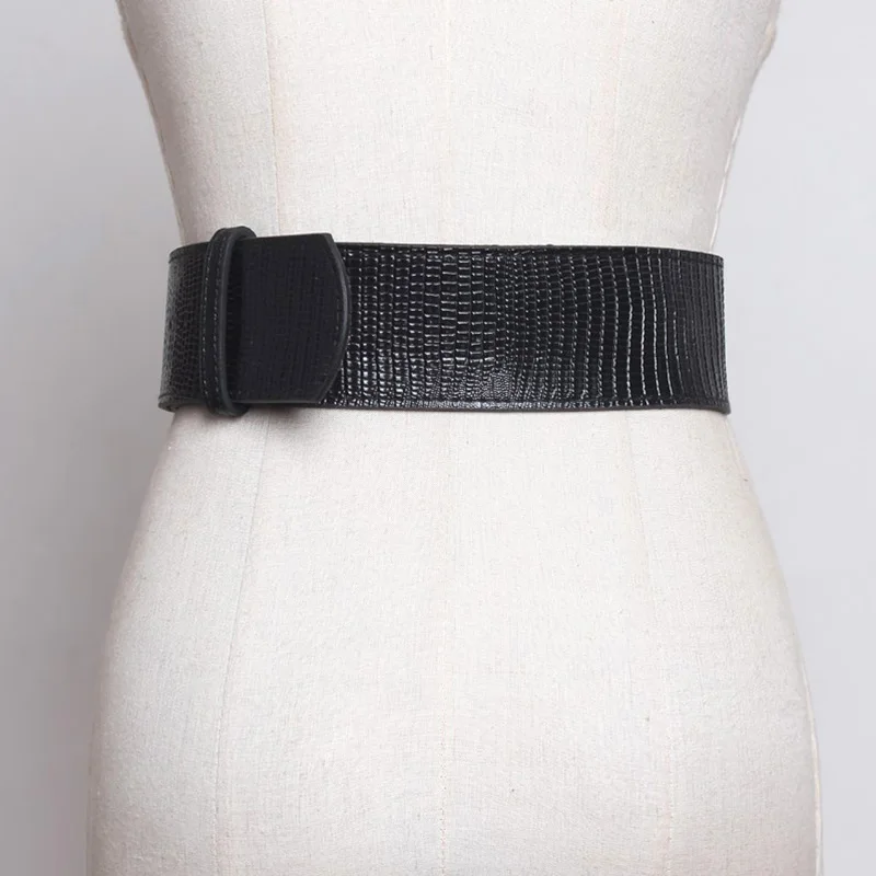 Дизайн Ceinture большой Femme кожаный широкий женский поясной ремень модная квадратная игла с пряжкой корсет черный коричневый пояс для платья