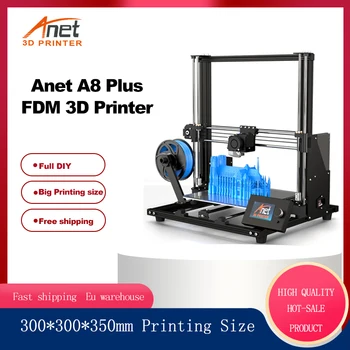 

Anet A8 Plus 3D Printer Kit High Precision Hotend And Extruder 300x300x350mm Printing Size with PLA filament Full DIY 3d printer