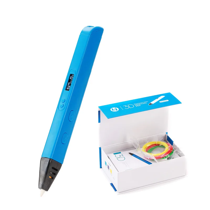 RP800A Blue Lihuachen RP800A 3D печать Ручка для детей 3D Рисование ручка живопись Intellectua игрушка применимый ABS/PLA нити материал - Цвет: RP800A Blue