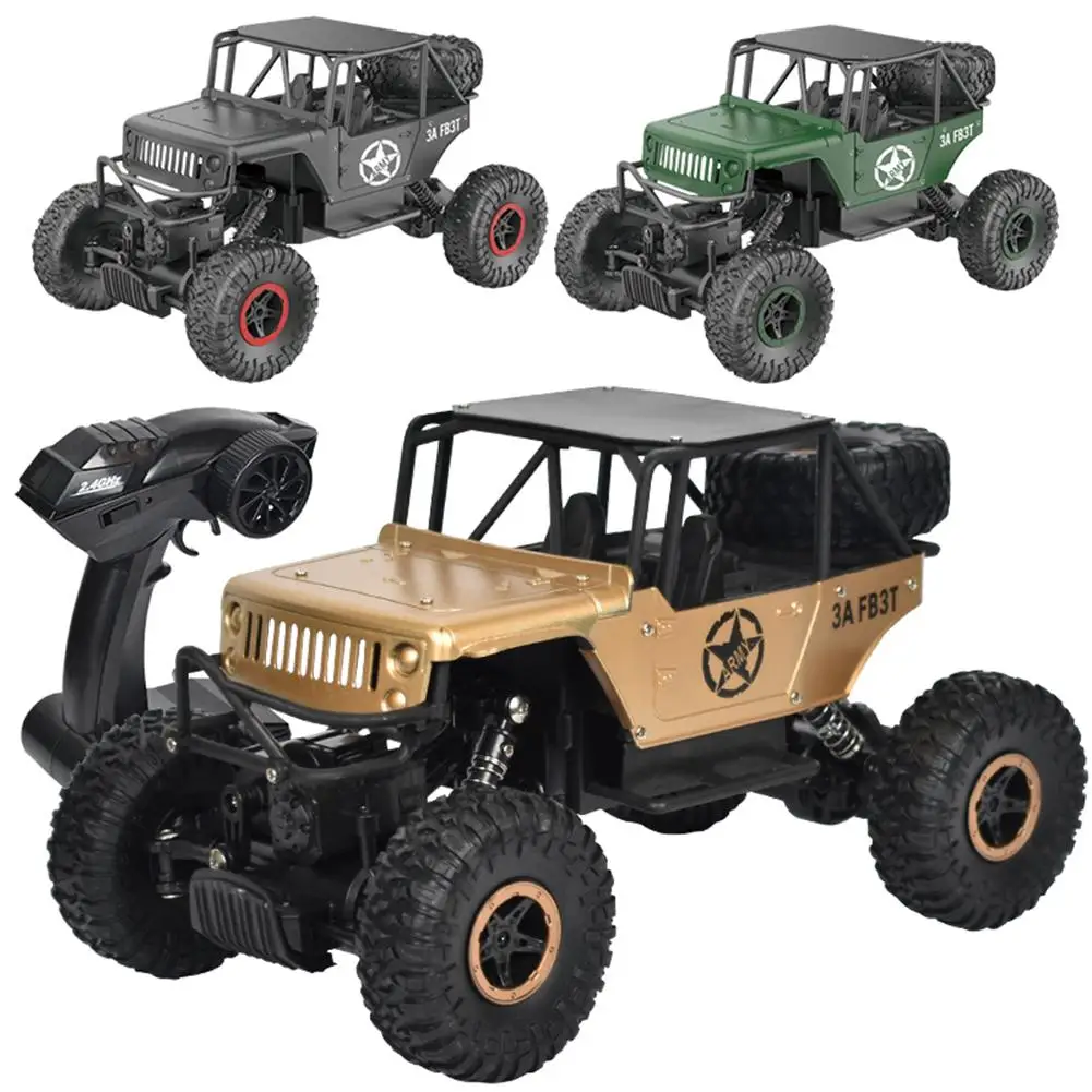 2,4G пульт дистанционного управления 4WD внедорожник Рок Гусеничный грузовик автомобиль пульт дистанционного управления модель автомобиля детская игрушка подарок на день рождения для детей