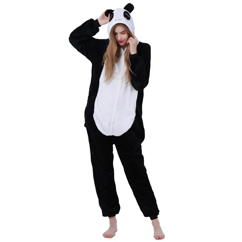 Kids Boy Girl Panda Costume Kigurumi Cartoon Animal Halloween Fancy Children Cosplay Dress Pajama