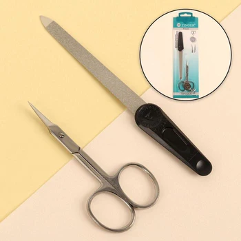 

Manicure set, 2 items, silver / black, SIS-13