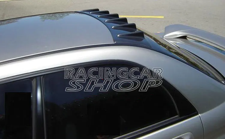 VG Style Real Carbon Fiber Shark Fin Wing Rear Roof Spoiler For Subaru Impreza 4D Sedan WRX STI 02-07