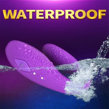 Wireless Vibrator Adult Toys For Couples USB Rechargeable Dildo G Spot U Silicone Stimulator Double Vibrators Sex Toy For Woman