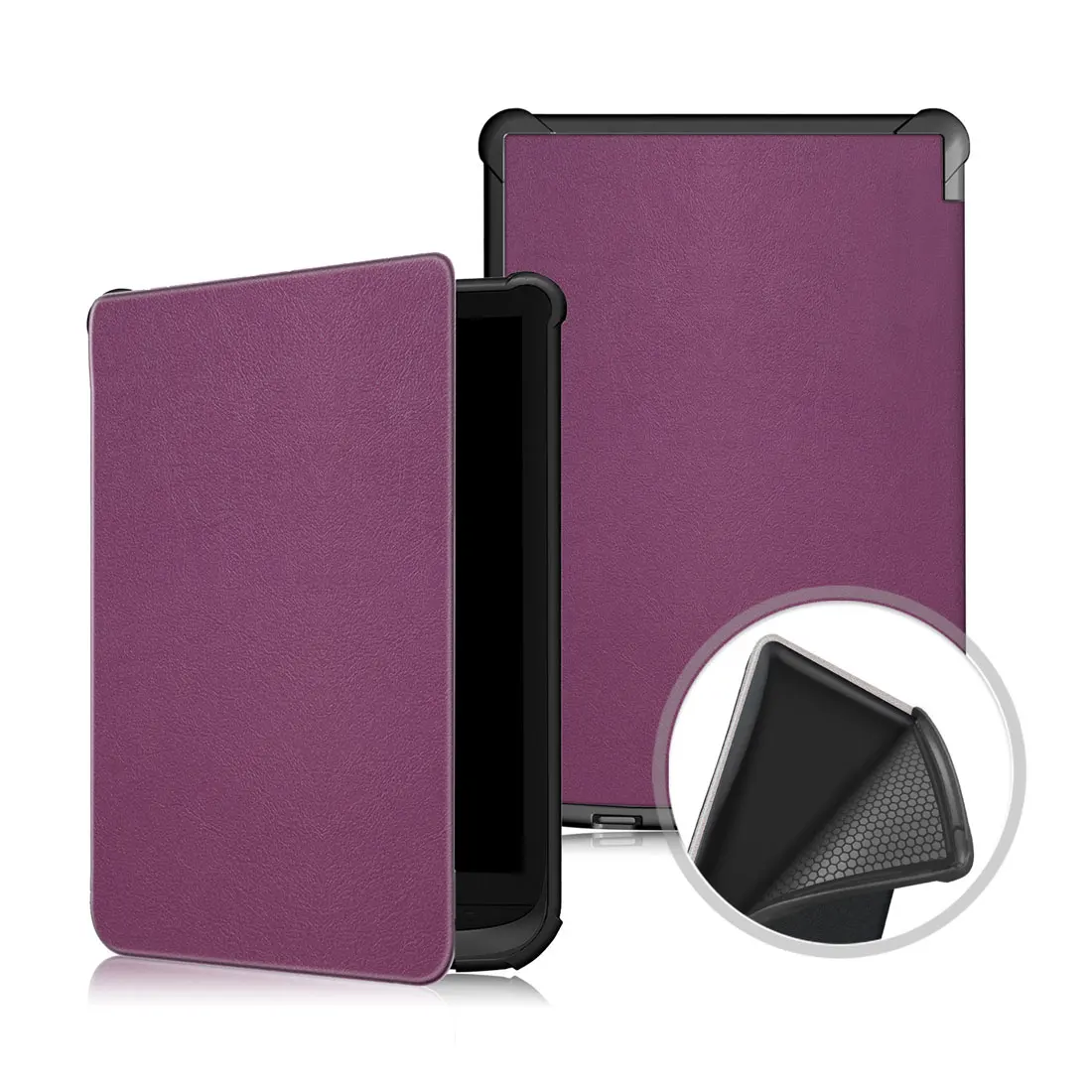 Из искусственной кожи Флип Стенд кожаный чехол Подставка для карманной книги 632/627/616 Lux 4/Базовая Lux 2 - Цвет: Purple
