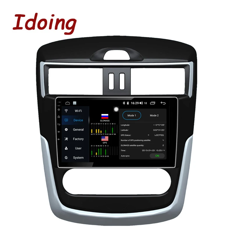 Excellent Idoing 9"Car Radio Multimedia NO 2 din DVD Video Player Navigation GPS Android 8.1 8,1 4G For Nissan Serena tiida 2016 4G+64G 1