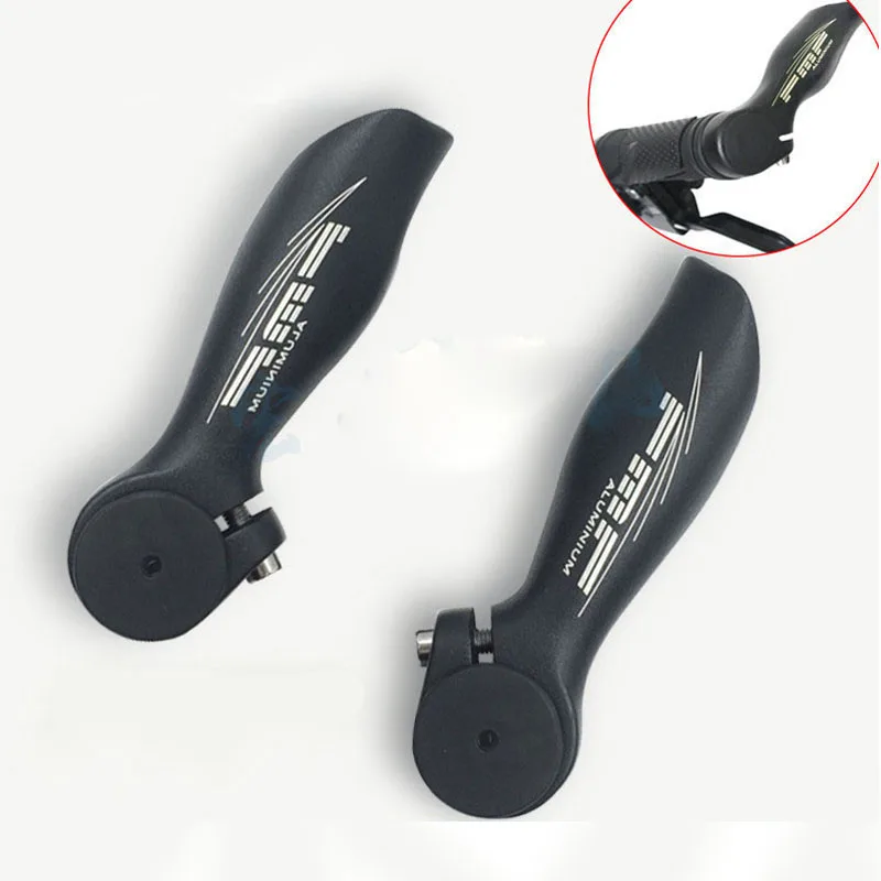 1 Pair Bicycle Handlebar Bike Bar Ends Ergonomic Road Mountain Bicycle Handle bar 22.2mm Bike Accessories