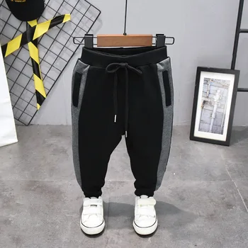 

Kids autumn Spring Clothes boys Pants Children Trousers for baby boys harem pants solid colors black Boys Clothing For 2-7Years