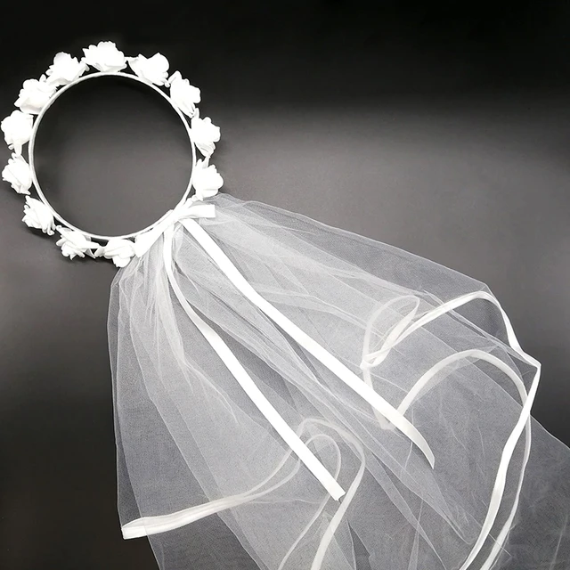 1pc Bridal Double-layered Veil With Gold Foil Print, Perfect For