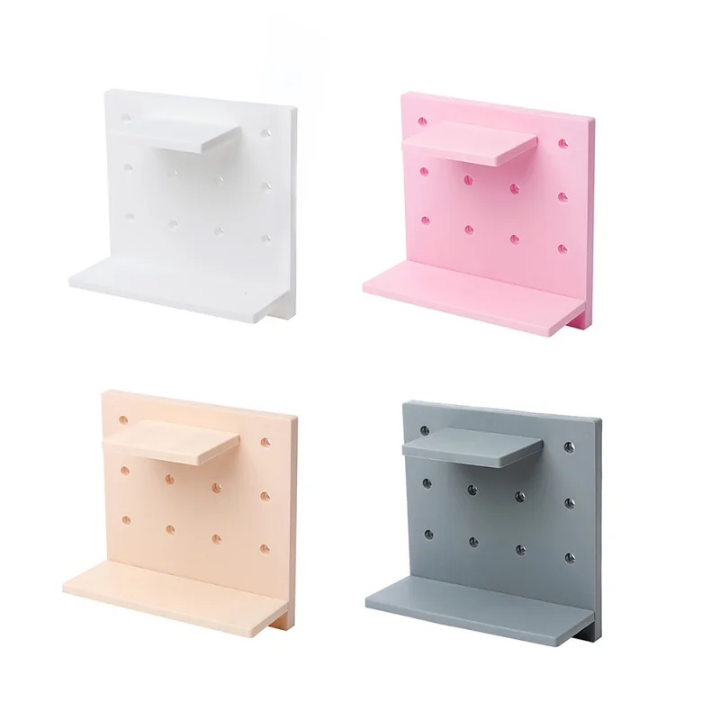 Pegboard отверстие доска настенные крючки для домашнего использования настенная полка с наклейкой кухня ванная комната Органайзер инструмент для хранения