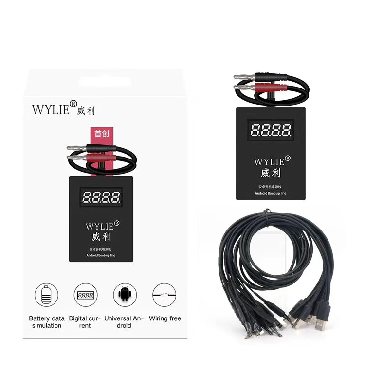 WYLIE Android Boot Up Кабельная линия для huawei Xiaomi LG OnePlus samsung on/off Line DC источник питания испытательный кабель тока