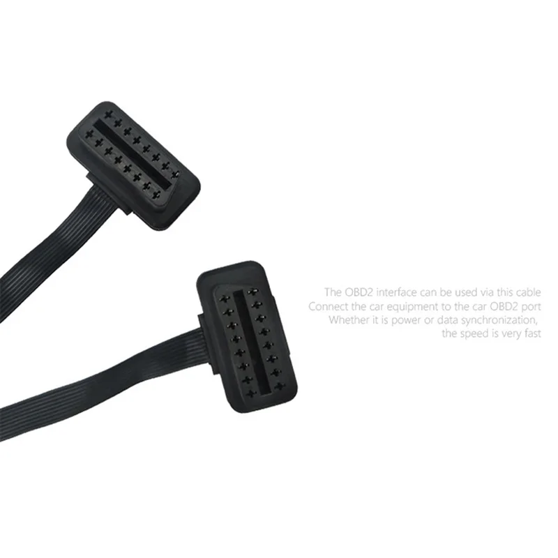 1 шт. OBD II 16Pin Y сплиттер свинцовый Удлинительный кабель жила один штекер к двойному гнезду
