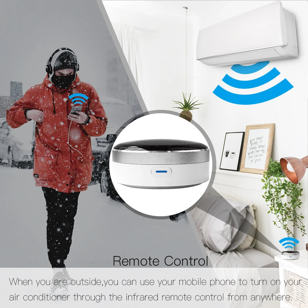 Tuya Smart Home Intelligent Room Wifi Universal IR Remote Control Supports Siri,Alexa, Google Home smart infrared remote