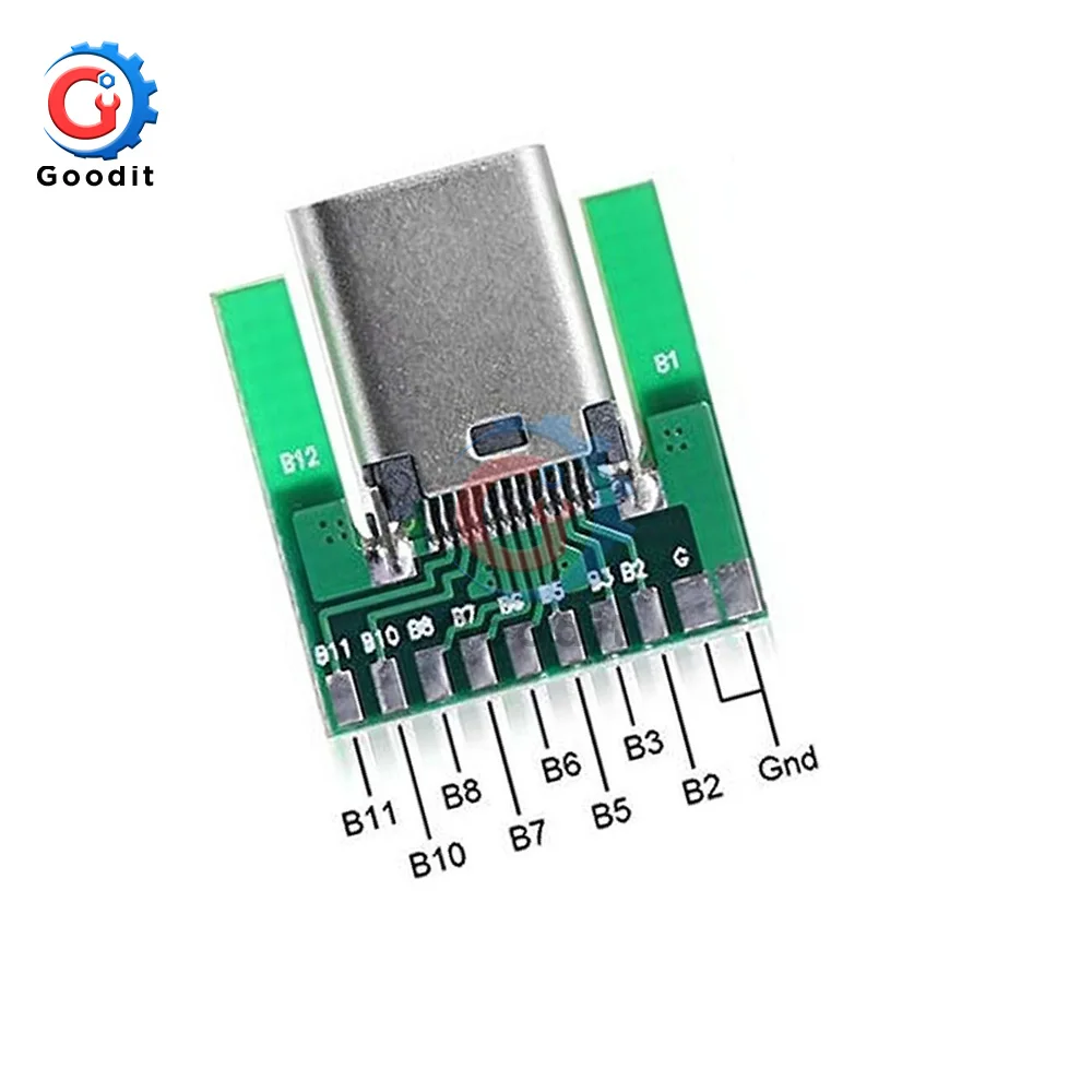 Разъем USB 3 1 Type C гнездовой разъем 24 контакта адаптер розеток для припоя провод и