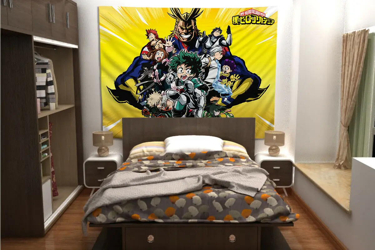 No hero Academy Wandteppich Kunst Wandbehang Tisch Bettdecke гобелен настенный