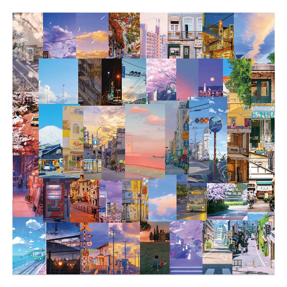 

10/30/55PCS Cartoon Art Street View Graffiti Stickers DIY Motorcycle Travel Luggage Guitar Classic Toy Sticker Decal Kid Toys
