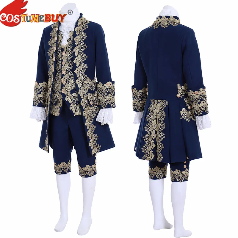 Costumebuy 18-й Британский Костюм Принца Ретро рококо аристократ костюм Marie джентльмен
