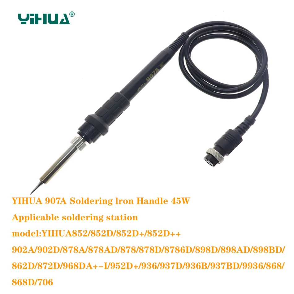 Electric YIHUA 907A Soldering Iron Handle For 853D 8786D 936 937D+Solder Station 