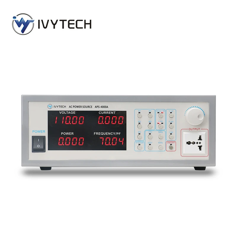 

AC Power Source Supply Bench Storage Type Variable Frequency Power Supply 350VA 700VA 1200VA APS4000A APS4000B APS4000C