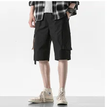 EWQ/Для мужчин одежда сезон: весна–лето по колено шорты для мальчиков свободные прямо, канистра брюки прилив Рубашки домашние 9Y160