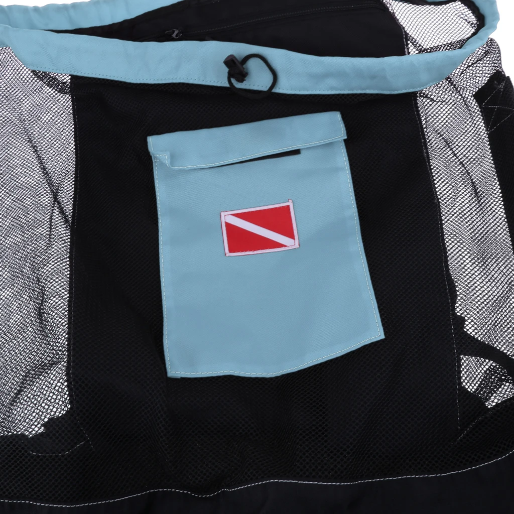 Mesh 400D Oxford Fabric Scuba Diving Snorkeling Mesh Backpack Dive Gear Dry Bag Sack Pack Scuba Diving Mesh Backpack 