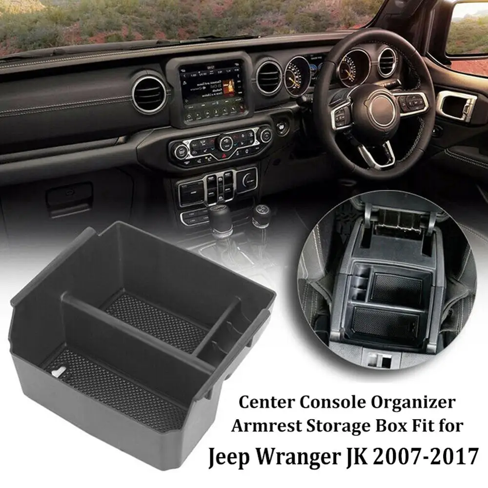 Аксессуары для салона автомобиля подлокотник ящик для хранения для Jeep Wrangler JK 2011