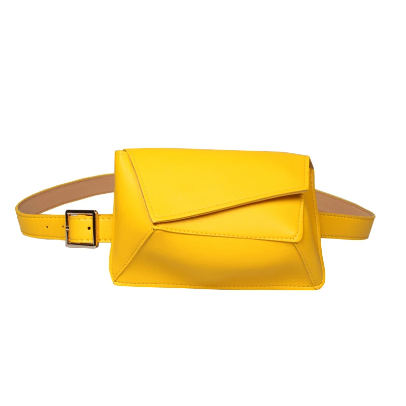 Yellow waist bag Женская поясная сумка, поясная сумка из искусственной кожи, поясная сумка, Брендовая женская поясная сумка, высокое качество, модная нагрудная сумка, кошелек для телефона - Цвет: Yellow waist bag