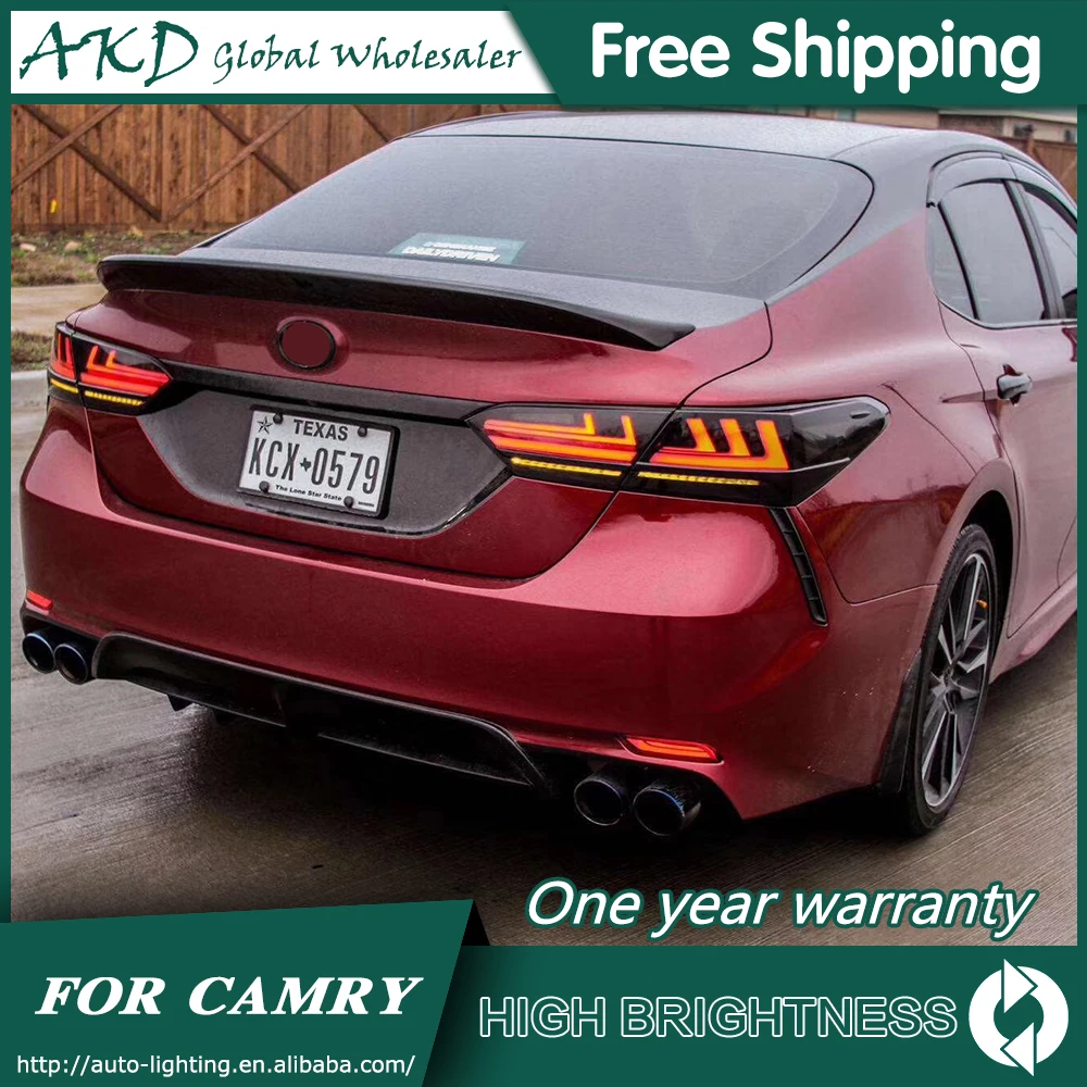 Задний фонарь для автомобиля Toyota Camry- светодиодная сигнальная лампа Противотуманные фары DRL дневные ходовые огни тюнинг автомобильные аксессуары