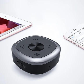 

Bluetooth Adapter Built-in Mic Support Dual APTX HD Bluetooth Transmitter and Receiver 3.5mm AUX o Adapter