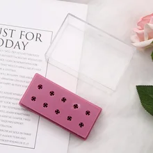 10 отверстий Фрезер для ногтей, сверлильный головки держатель мелких предметов Маникюр органайзер; контейнер для хранения контейнеров для электрический Фрезер для ногтей, фрезер для шлифовальных головок выставочная коробка